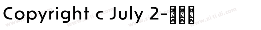 Copyright c July 2字体转换